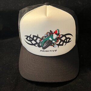 The Primitive Moto Trucker Black Snapback Hat OS NWOT